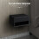 Homcom HOMCOM Floating Bedside Table Set of 2 with Drawer Black 4