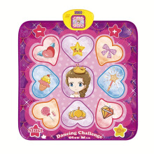 (Purple) Kids' Educational Dance Mat With Music - Non-Slip, 5 Fun Modes Built-In Tunes - Perfect Gift For Ages 3-6, Ideal For Christmas & Birthday Parties