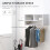 Homcom HOMCOM Wall Mounted Storage Hat Rack Hanging Coat Organizer Hanger Home White 3