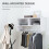 Homcom HOMCOM Wall Mounted Storage Hat Rack Hanging Coat Organizer Hanger Home White 4