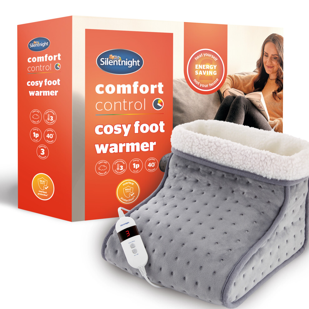 Silentnight Foot Warmer, Electric With 3 Heat Settings