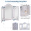 Homcom HOMCOM Lighted Tri-Fold Vanity Mirror Large Cosmetic Mirror w/ LED Lights White 4
