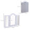 Homcom HOMCOM Lighted Tri-Fold Vanity Mirror Large Cosmetic Mirror w/ LED Lights White 2