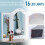 Homcom HOMCOM Lighted Tri-Fold Vanity Mirror Large Cosmetic Mirror w/ LED Lights White 5