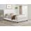Birlea King Size Bed Frame White Boucle Birlea Lucas Fabric 5FT 150cm 2