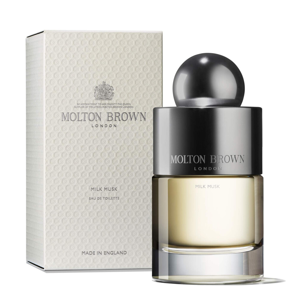Molton Milk Musk Eau De Toilette 100 Ml – Tender Floral-Musk Fragrance With Pear, Soft Musk And White Cedarwood Brown