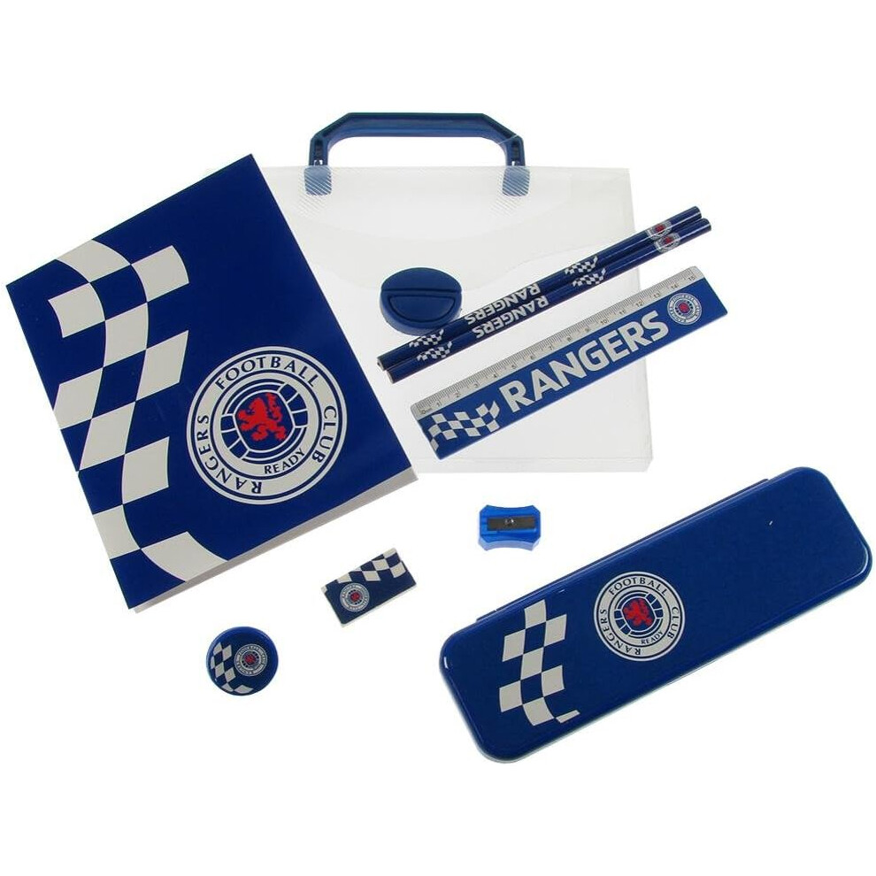 Official GLASGOW RANGERS FC 8 piece stationary set