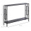 Homcom HOMCOM Industrial Console Table w/ Storage Shelf Black Metal Frame Grey 2