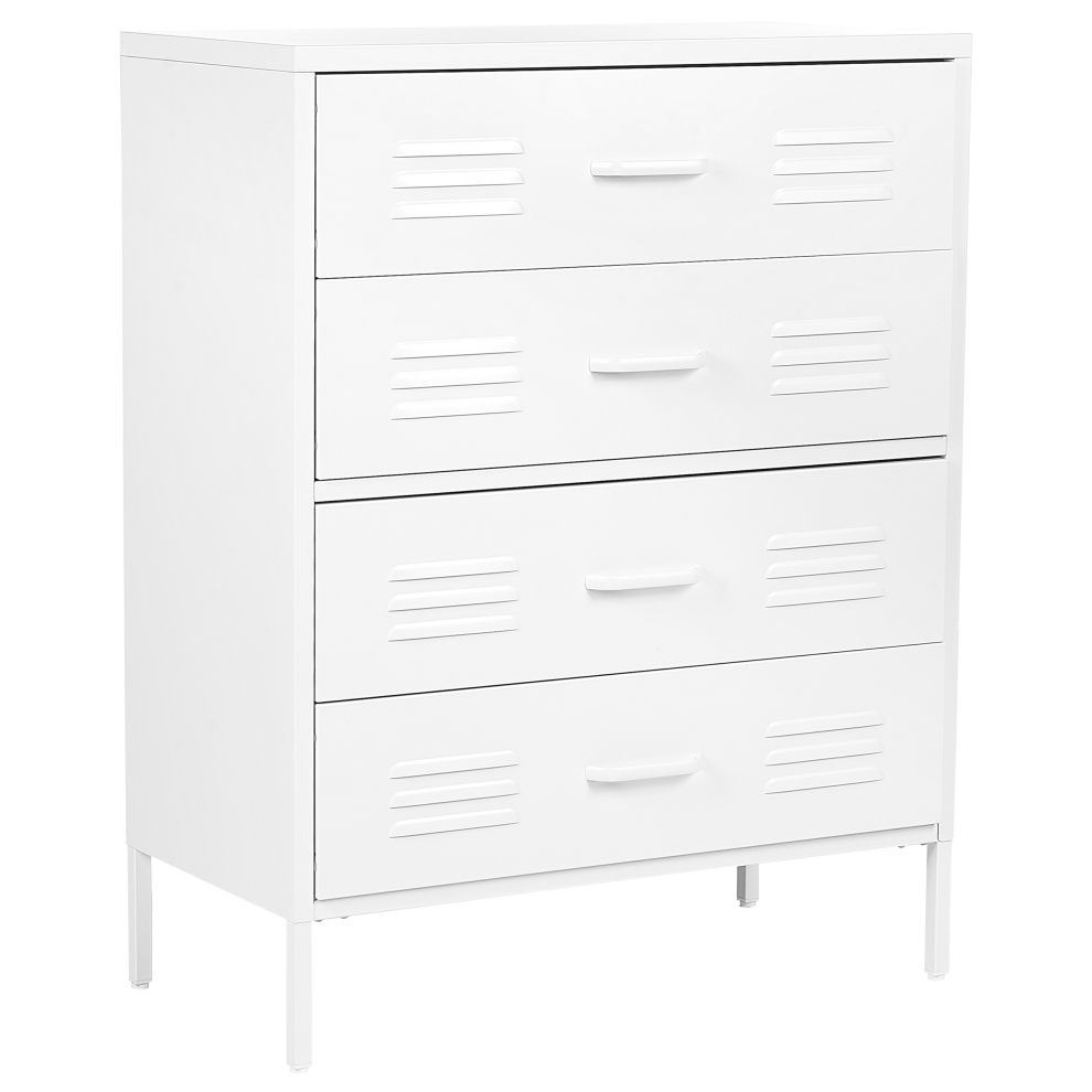 Chest of Drawers ENAGO Metal White