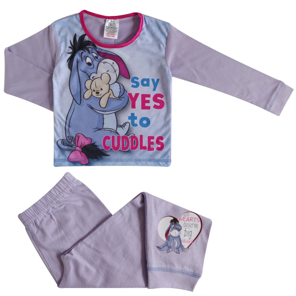 (18-24 Months) Toddler Girls Disney Eeyore Pyjamas - Cuddles