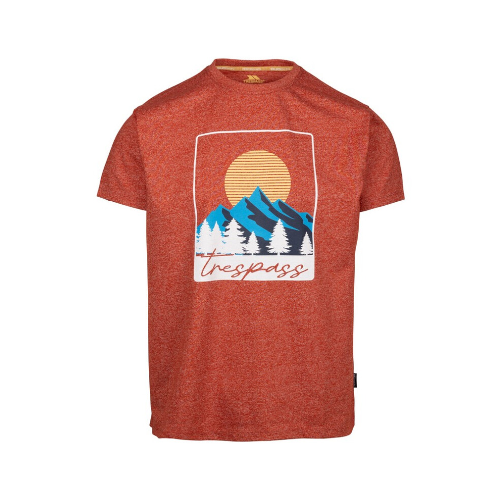 Men's Trespass Mens Idukki T-Shirt - Orange - Size: 40/Regular