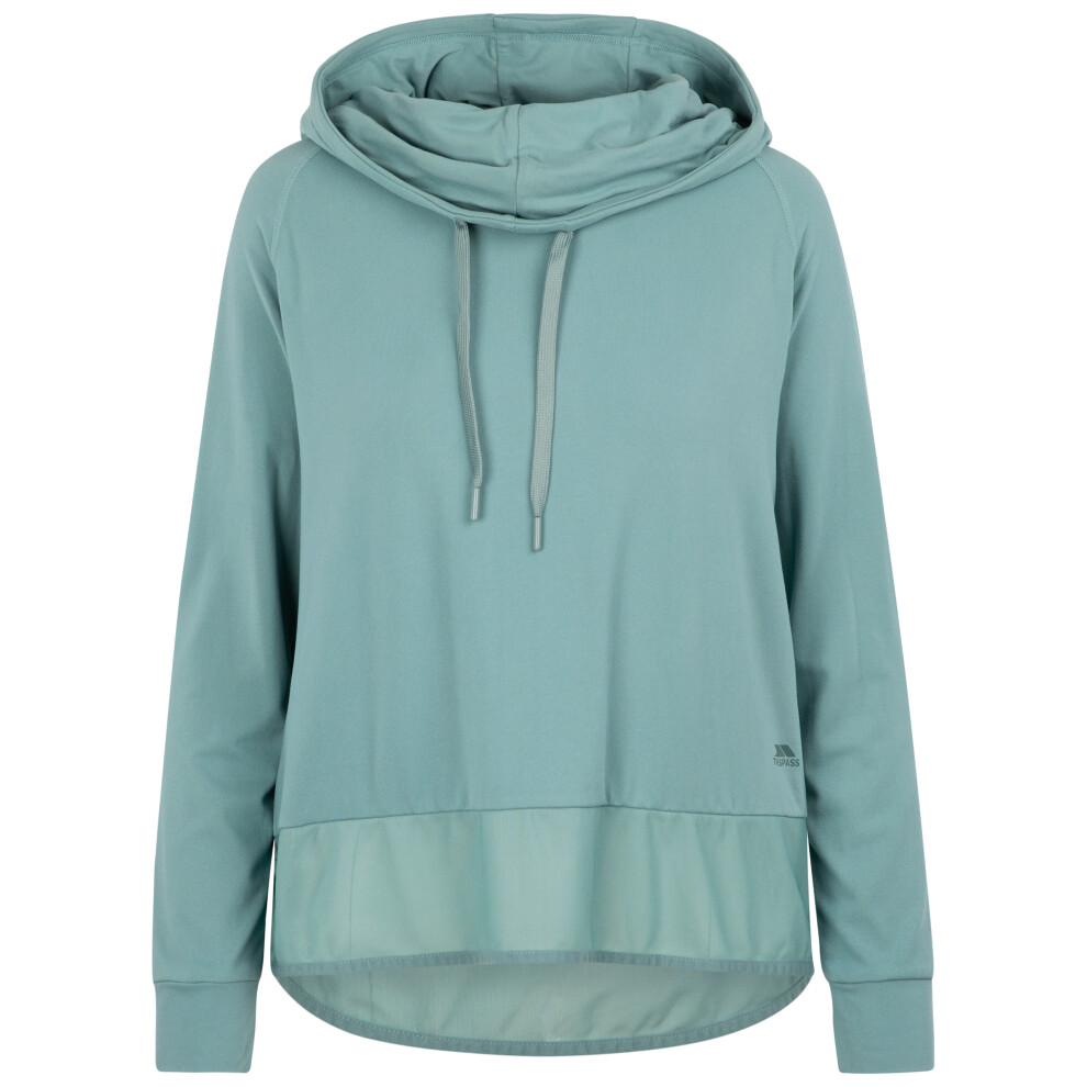 (14, Teal Mist) Trespass Womens Long Sleeve Hooded Top Immy