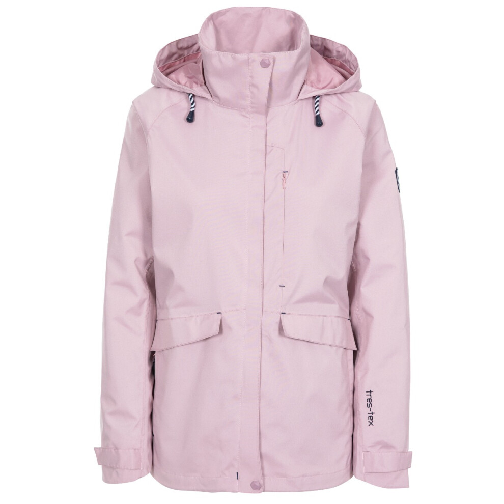 (6, Light Lilac) Trespass Womens Waterproof Jacket Raincoat Voyage