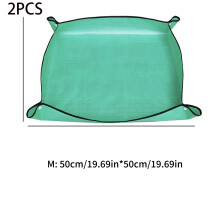 (green-2pcs-M) Plant Repotting Garden Mat Waterproof Transplanting Mats Indoor Succulent Potting Mat Portable Gardening Soil Mat