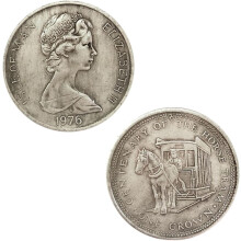 QUEEN ELIZABETH II CROWN COIN, 2022 British Queen Elizabeth II Commemorative, Her Majesty Queen Uncirculated Original Coin