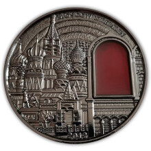 Moscow Kremlin 3D 55mm Russian Commemorative&Collectable Coin