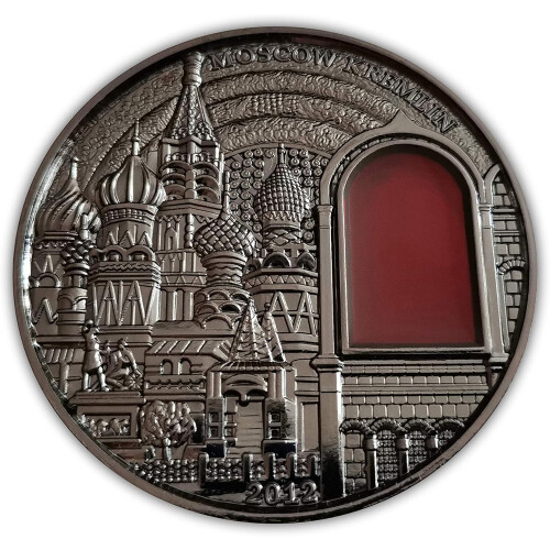 Moscow Kremlin 3D 55mm Russian Commemorative&Collectable Coin