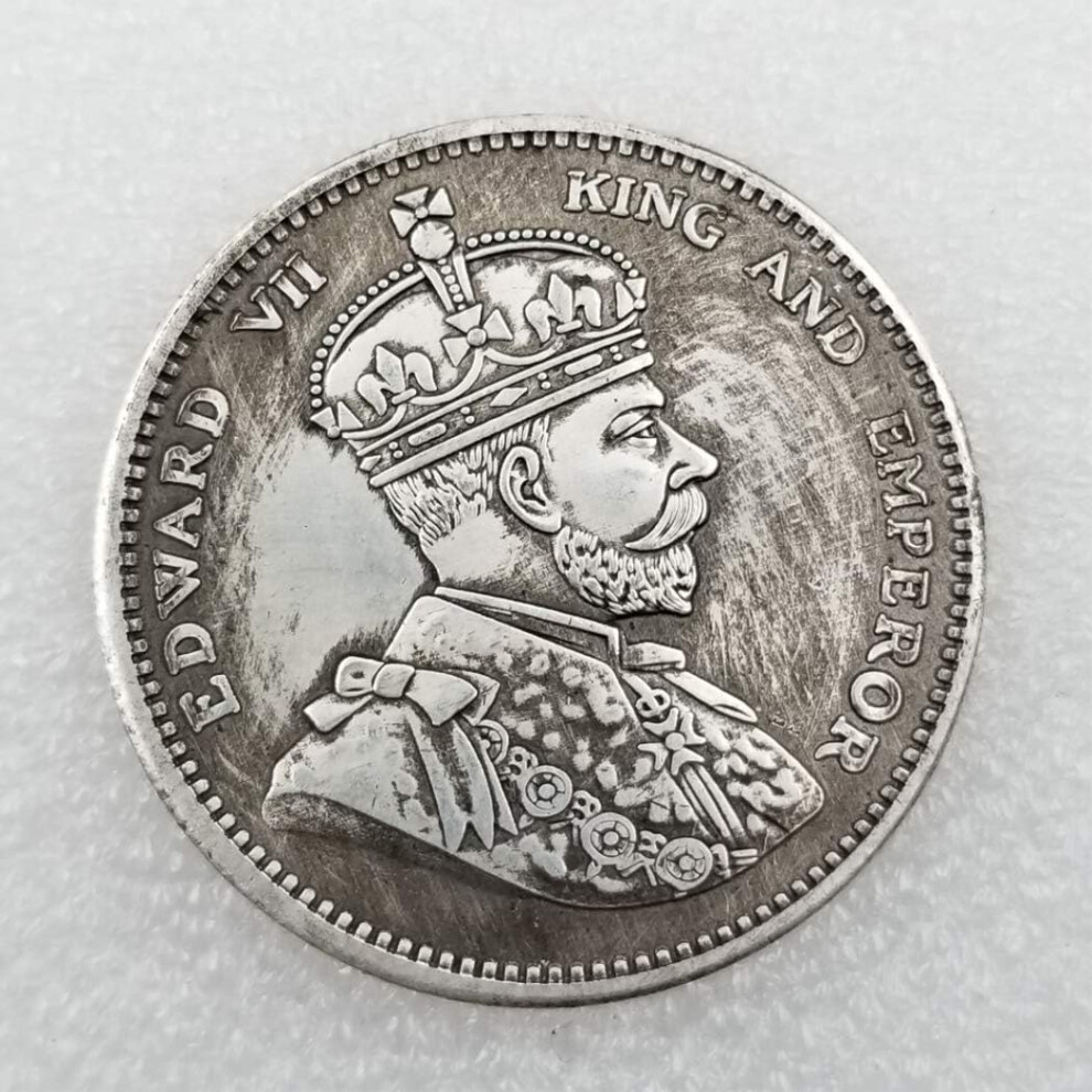 Gogerstar 1904 Edward Vii Uk Old Coin - Brass, -Plated, Handmade Collectible For British Coin Enthusiasts Silver