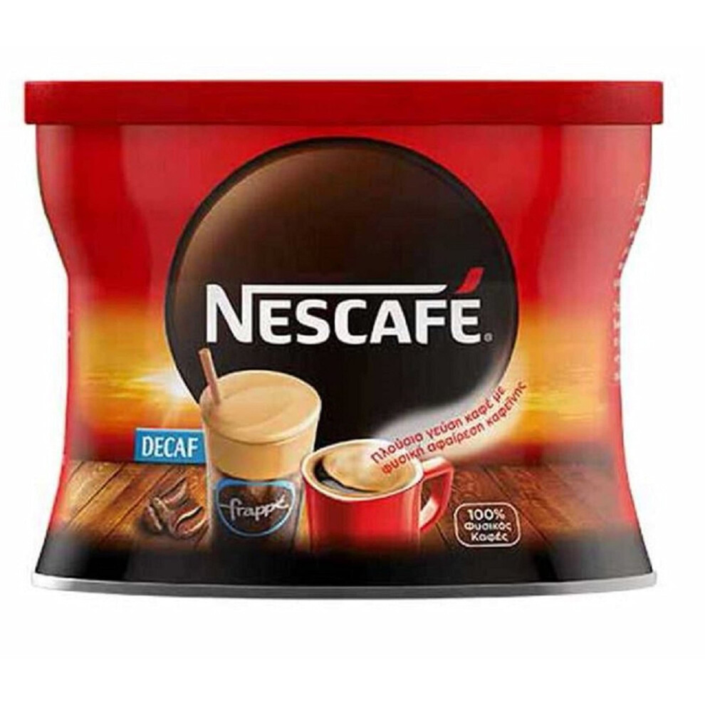 New Nescafe Classic Decaf Instant Frappe Coffee Greek - 1 Pack Of 100G