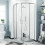 Saturn Quadrant 900 Shower Corner Cubicle Enclosure Chrome 1