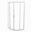 Saturn Quadrant 900 Shower Corner Cubicle Enclosure Chrome 4