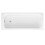 NES Home White Acrylic Single Ended Bath With 2 Tap Holes 2