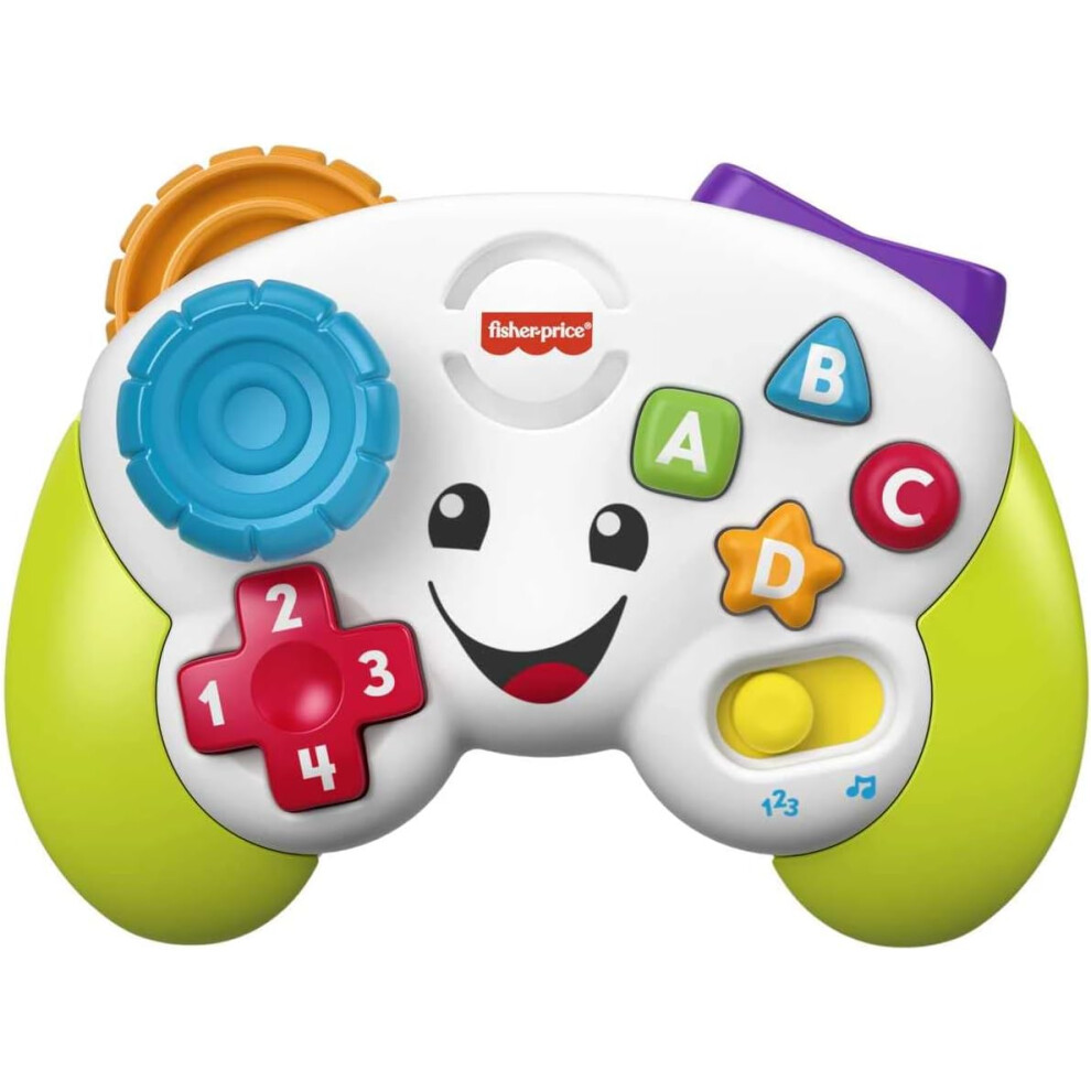 Fisher-Price Laugh & Learn Game & Learn Uk English Version Musical Toy With Lights And Learning Content For Baby Toddler Ages 6-36 Months Fwg12
