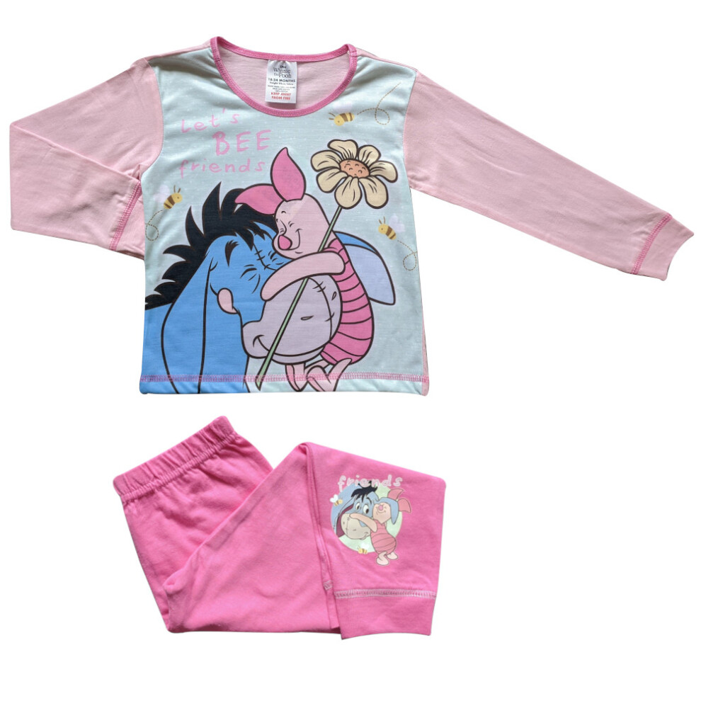 (18-24 Months) Girls Disney Eeyore & Piglet Pyjamas - Friends