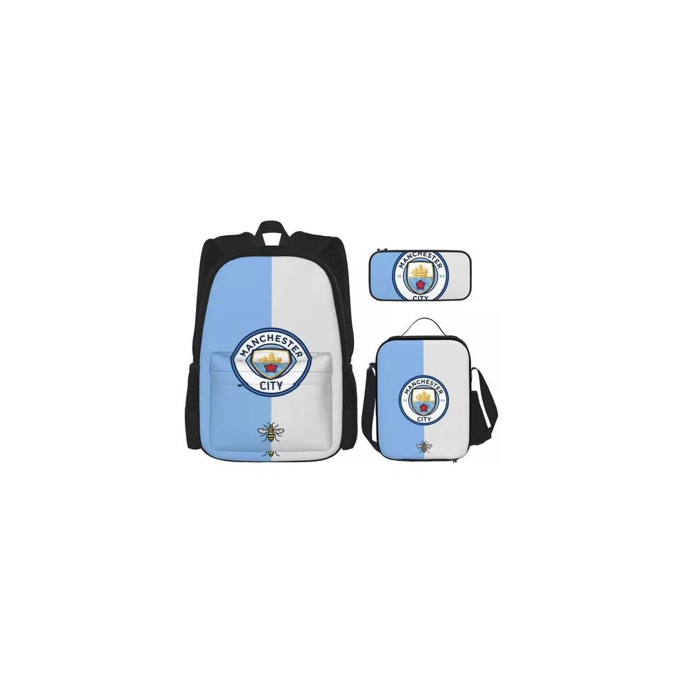 (A2) Manchester City Fan Gifts Student Schoolbag Travelling Backpacks