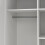 Brande Wardrobe with 2 Frame Doors in White 11