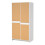 Brande Wardrobe with 2 Frame Doors in White 6