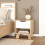 Ikast Nightstand 1 Drawer in Jackson Hickory and White 10