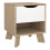 Ikast Nightstand 1 Drawer in Jackson Hickory and White 1