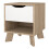 Ikast Nightstand 1 Drawer in Jackson Hickory and White 4