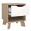 Ikast Nightstand 1 Drawer in Jackson Hickory and White 7