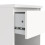 Naia Bedside 1 Drawer 1 Shelf in White 8
