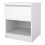 Naia Bedside 1 Drawer 1 Shelf in White 4