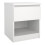 Naia Bedside 1 Drawer 1 Shelf in White 1