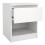 Naia Bedside 1 Drawer 1 Shelf in White 6