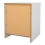 Naia Bedside 1 Drawer 1 Shelf in White 5