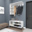 (White) Cassia Hallway Coat Rack Hat Rack Shoe Storage 4