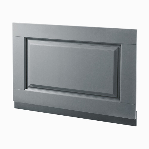 NES Home Chiltern Light Grey Traditional 800mm Bath End Panel + Plinth 2