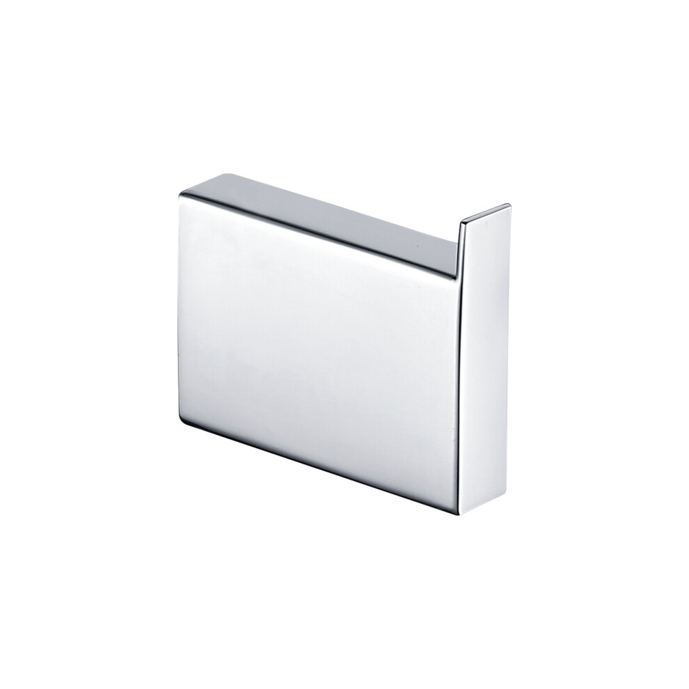 Nes Home Modern Brass Square Robe Hook CP - Chrome