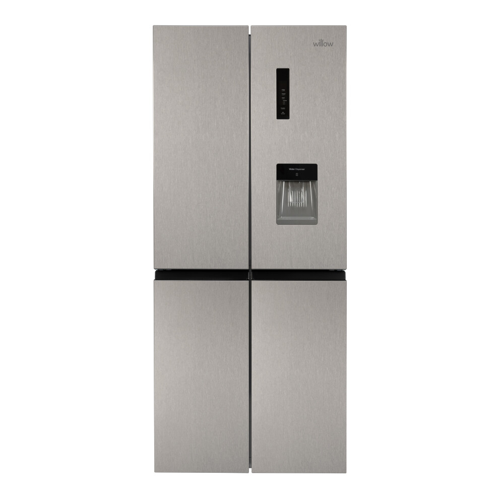 Willow 415L Silver American Fridge Freezer, Water Dispenser, No Frost