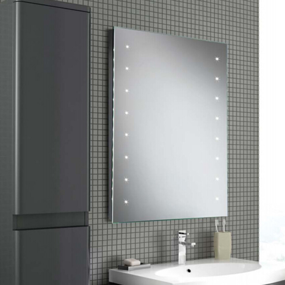 Portrait Steam Free Mirror With LED Dot Illumination 700 X 500mm