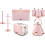 Tower Tower Cavaletto Pink Kettle Toaster & Kitchen Storage Matching Set 1