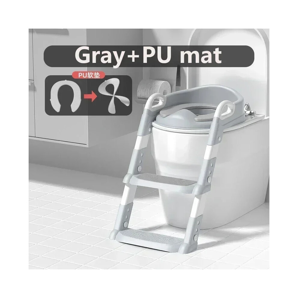 (B2) Baby Toilet Folding Rack Step Stool Stair Style Children's Toilet Boy and GirlChild Step Seat