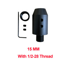 (15MM) Barrel End Threaded Adapter 1/2-28 Adapter for 13 14 15 15.5 16 mm diameter barre