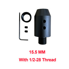 (15.5MM) Barrel End Threaded Adapter 1/2-28 Adapter for 13 14 15 15.5 16 mm diameter barre
