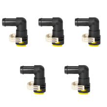 (5 Pcs) For Mazda 3 2.3L 2006-2012 BK BL Heater Water Hose Connector B37F-61-240 for Mazda CX7 2007-2012 ER CX9 2009-2014 TB Car Parts